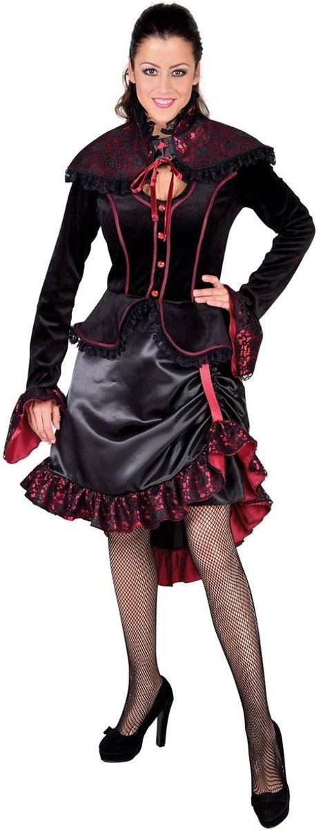 Steampunk Kostuum | Steampunk Gravin Draculina | Vrouw | Extra Small | Halloween | Verkleedkleding